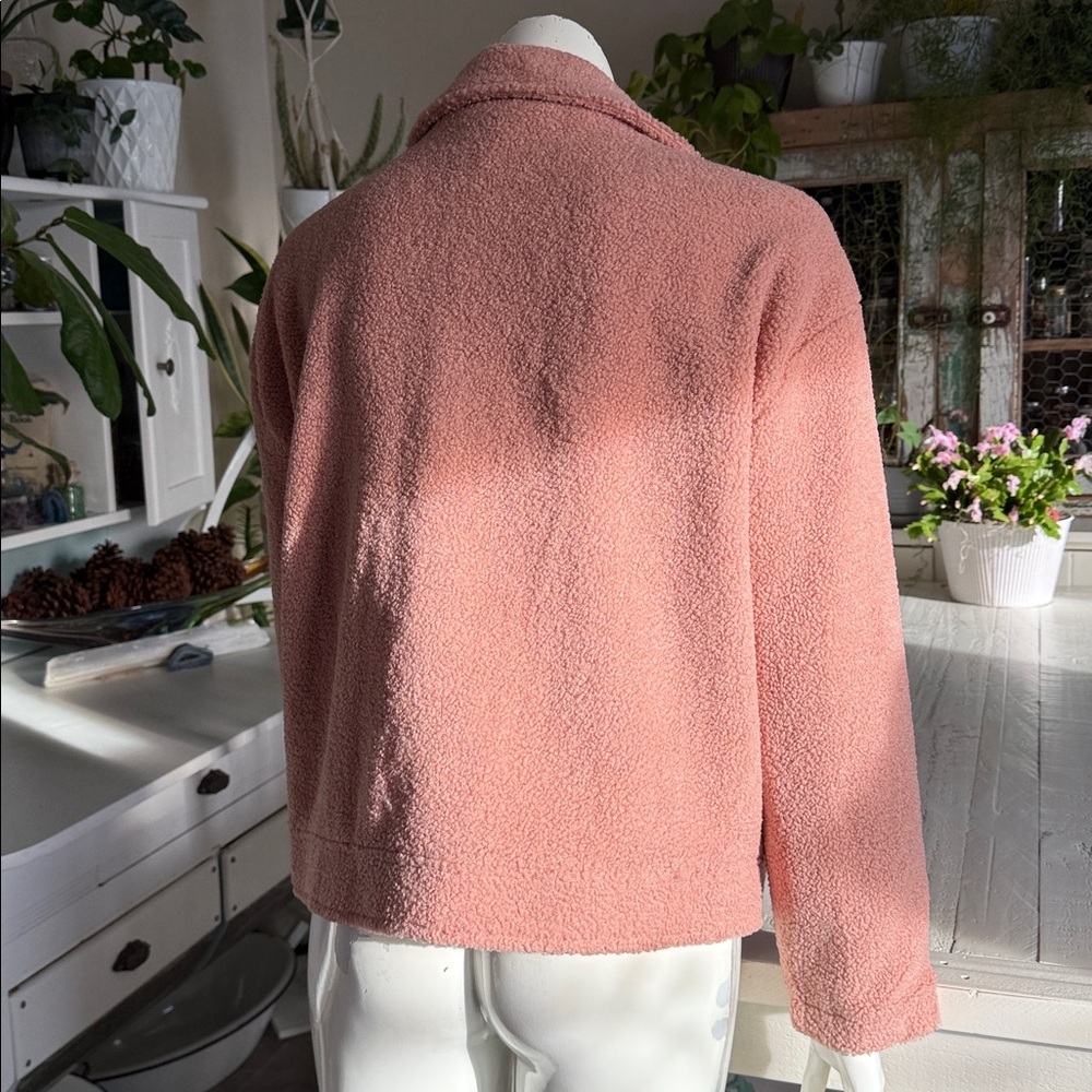 Paraphrase size medium Women's blush Pink Teddy Sherpa Jacket NWOT - Picture 5 of 12